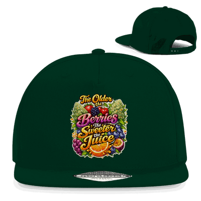 Division420 Snapback Cap Sweet Old Berries aus Baumwoll-Twill mit flachem Schirm und Retro-Snapback-Verschluss