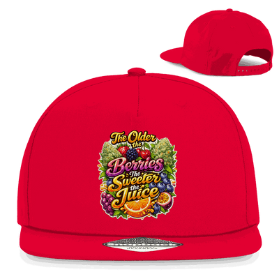 Division420 Snapback Cap Sweet Old Berries aus Baumwoll-Twill mit Retro Snapback-Verschluss und flachem Schirm