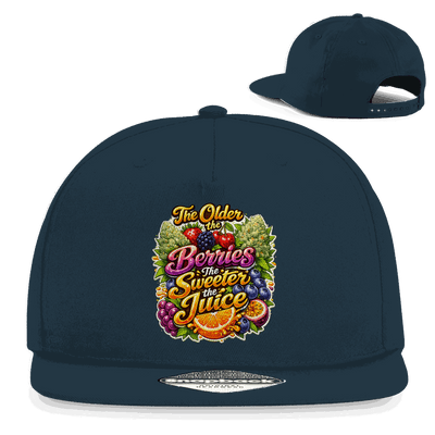 Division420 Snapback Cap Sweet Old Berries aus Baumwoll-Twill mit flachem Schirm und Retro Snapbackverschluss