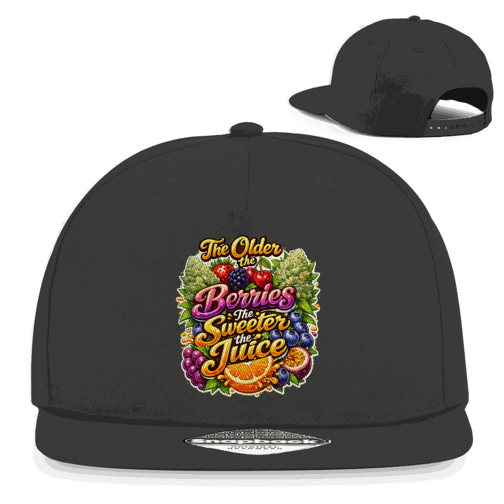 Division420 Snapback Cap Sweet Old Berries mit 5-Panel Design und flachem Schirm