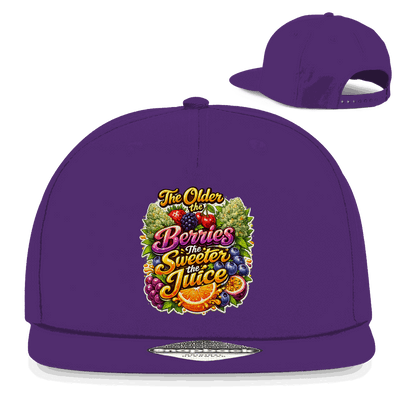 Division420 Snapback Cap Sweet Old Berries aus Baumwoll-Twill mit flachem Schirm und Retro-Verschluss