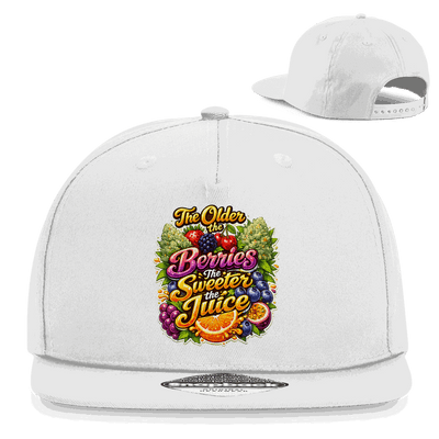 Stylische Division420 Snapback Cap Sweet Old Berries aus Baumwoll-Twill mit flachem Schirm und Retro-Verschluss