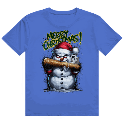 Heavy Cotton T-Shirt von Division420 mit Snowman-Print, 100% Baumwolle, nachhaltiger Streetstyle