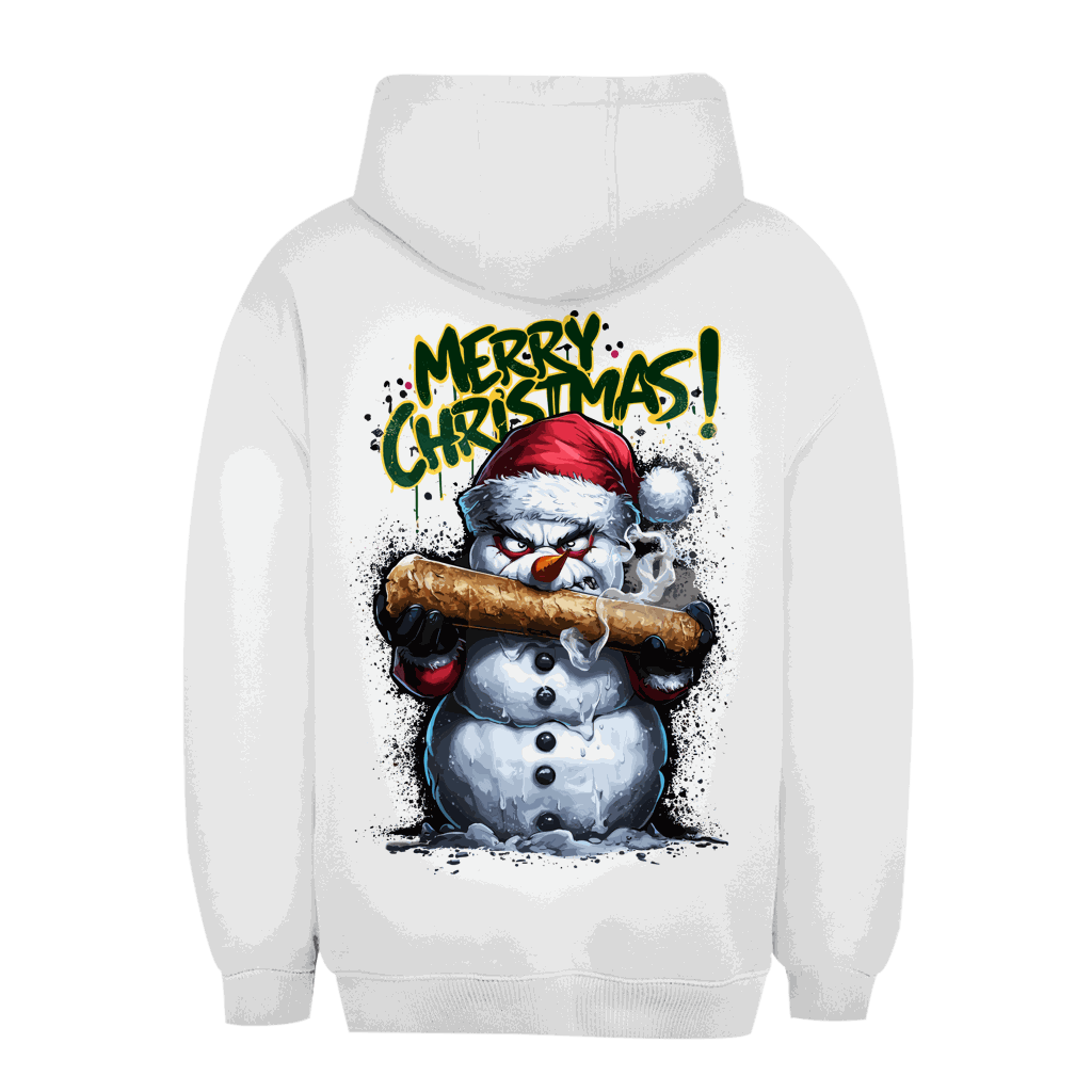 Unisex Oversize Hoodie The Snowman urbaner Style Komfort nachhaltig Baumwolle Polyester