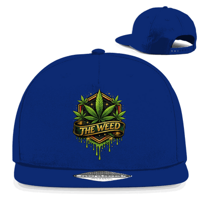 Division420 Snapback Cap The Weed aus Baumwoll-Twill mit flachem Schirm und Retro-Snapback Verschluss