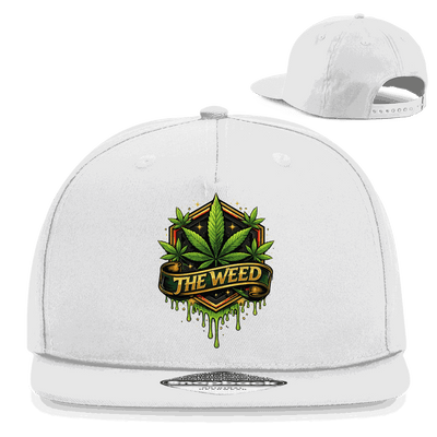 Division420 Snapback Cap The Weed aus Baumwoll-Twill mit flachem Schirm und Retro-Snapbackverschluss
