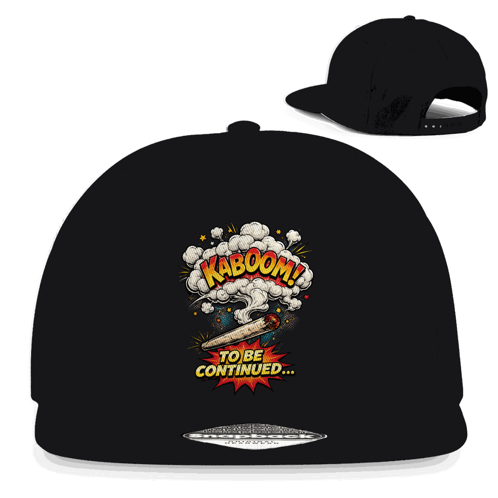 Division420 Snapback Cap To be continued 5-Panel Baumwoll-Twill Streetwear mit Retro-Snapback-Verschluss