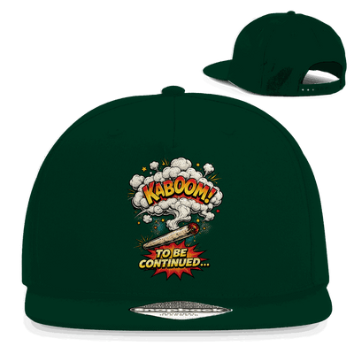 Division420 Snapback Cap To be continued aus Baumwoll-Twill mit flachem Schirm und Retro Snapback-Verschluss