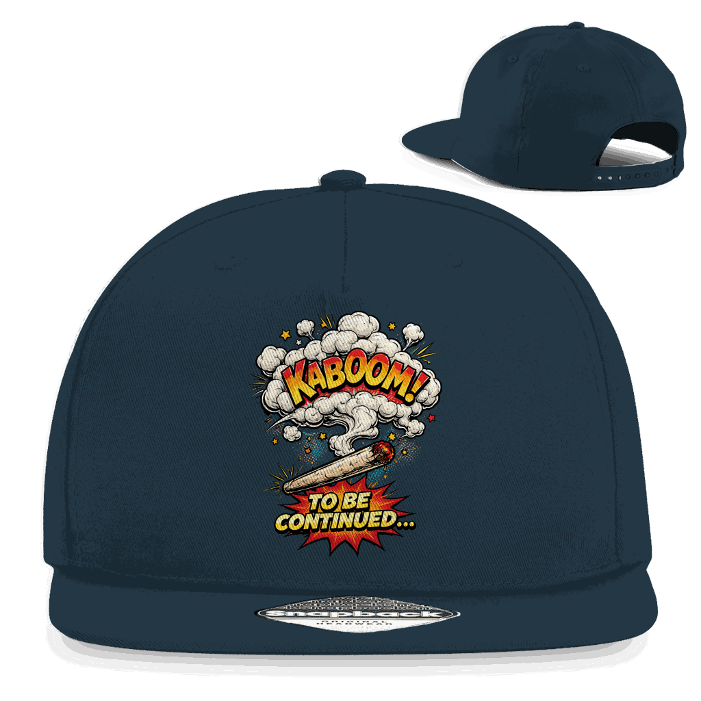 Division420 Snapback Cap To be continued aus Baumwoll-Twill mit flachem Schirm und Retro-Verschluss