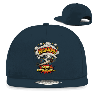 Division420 Snapback Cap To be continued aus Baumwoll-Twill mit flachem Schirm und Retro-Verschluss