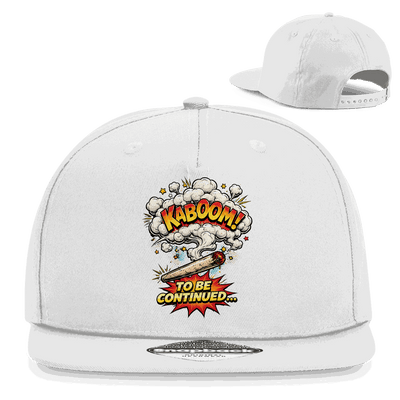 Division420 Snapback Cap To be continued urban Style Baumwoll-Twill 5-Panel Design flacher Schirm Streetwear Statement