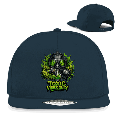 Division420 Snapback Rapper Cap Toxic Vibes Only Baumwoll-Twill 5-Panel Urban Streetwear