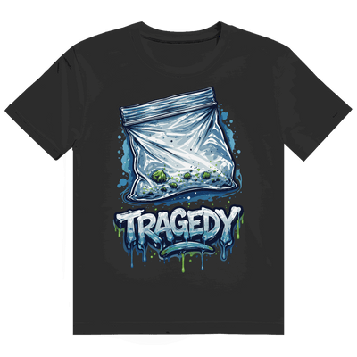 Division420 Heavy Cotton T-Shirt Tragedy in modernem Tubular Fit aus nachhaltiger Baumwolle