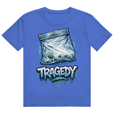 Division420 Heavy Cotton T-Shirt Tragedy in mittlerer Größe mit modernem Tubular Fit und nachhaltiger Baumwolle