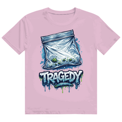 Division420 Heavy Cotton T-Shirt Tragedy in weiß mit hochwertiger Baumwolle und modernem Tubular Fit
