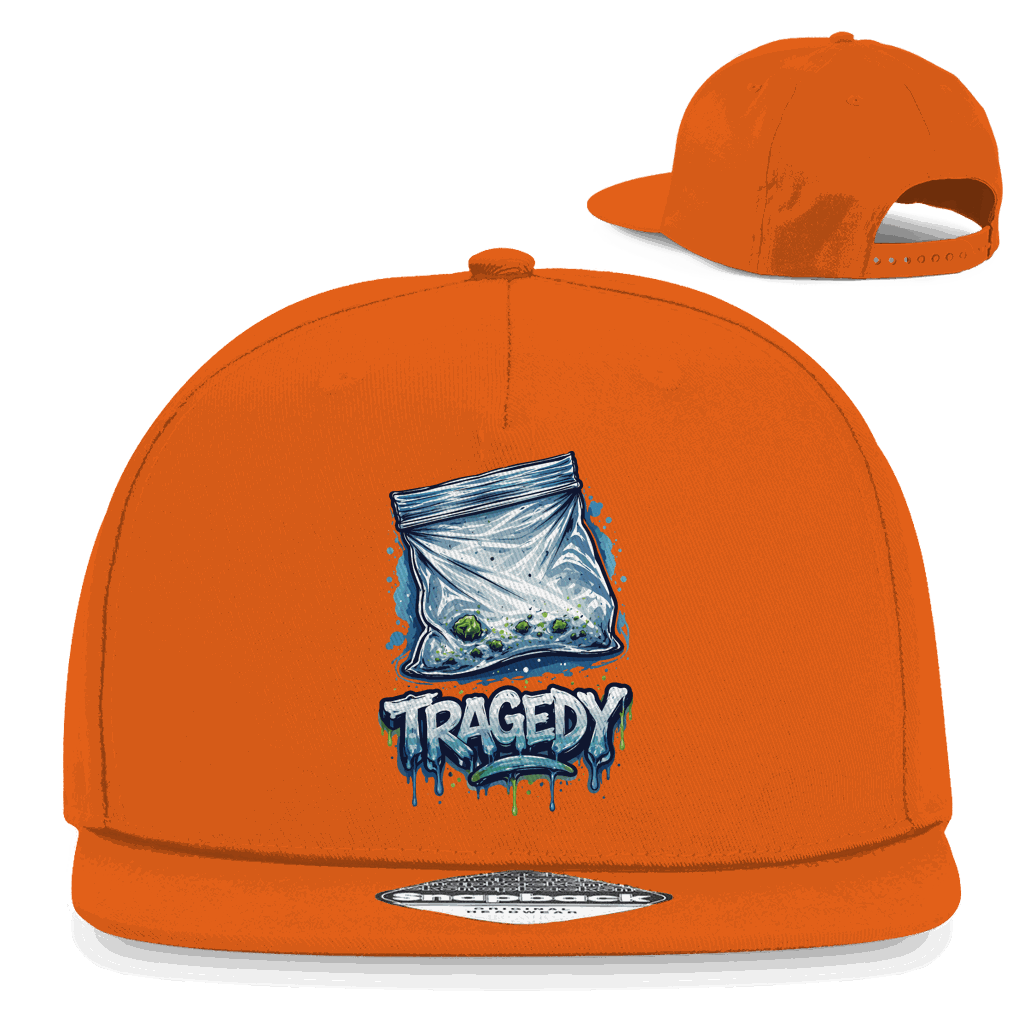 Schwarze Snapback Rapper Cap von Division420 mit flachem Schirm und Retro-Snapbackverschluss