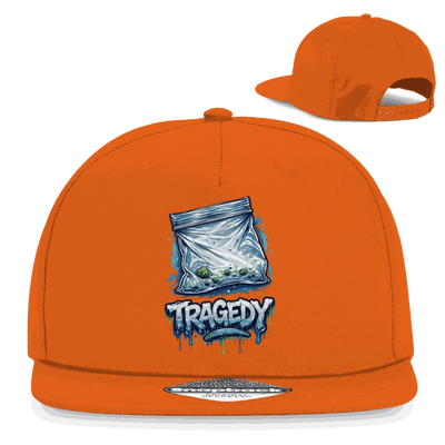 Schwarze Snapback Rapper Cap von Division420 mit flachem Schirm und Retro-Snapbackverschluss