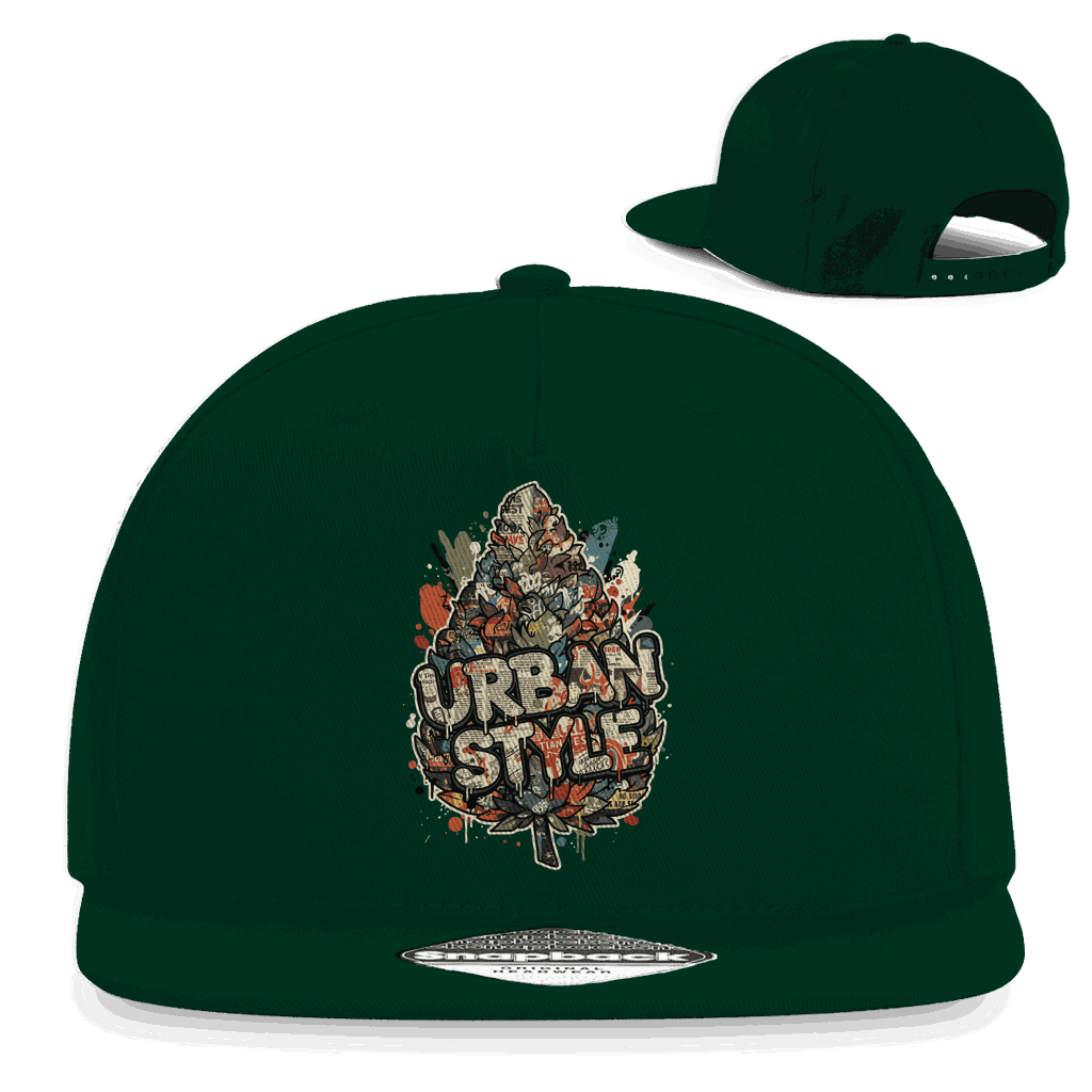 Division420 Snapback Cap urbaner Stil klassische 5-Panel Rapper Cap Baumwoll-Twill Streetwear Statement