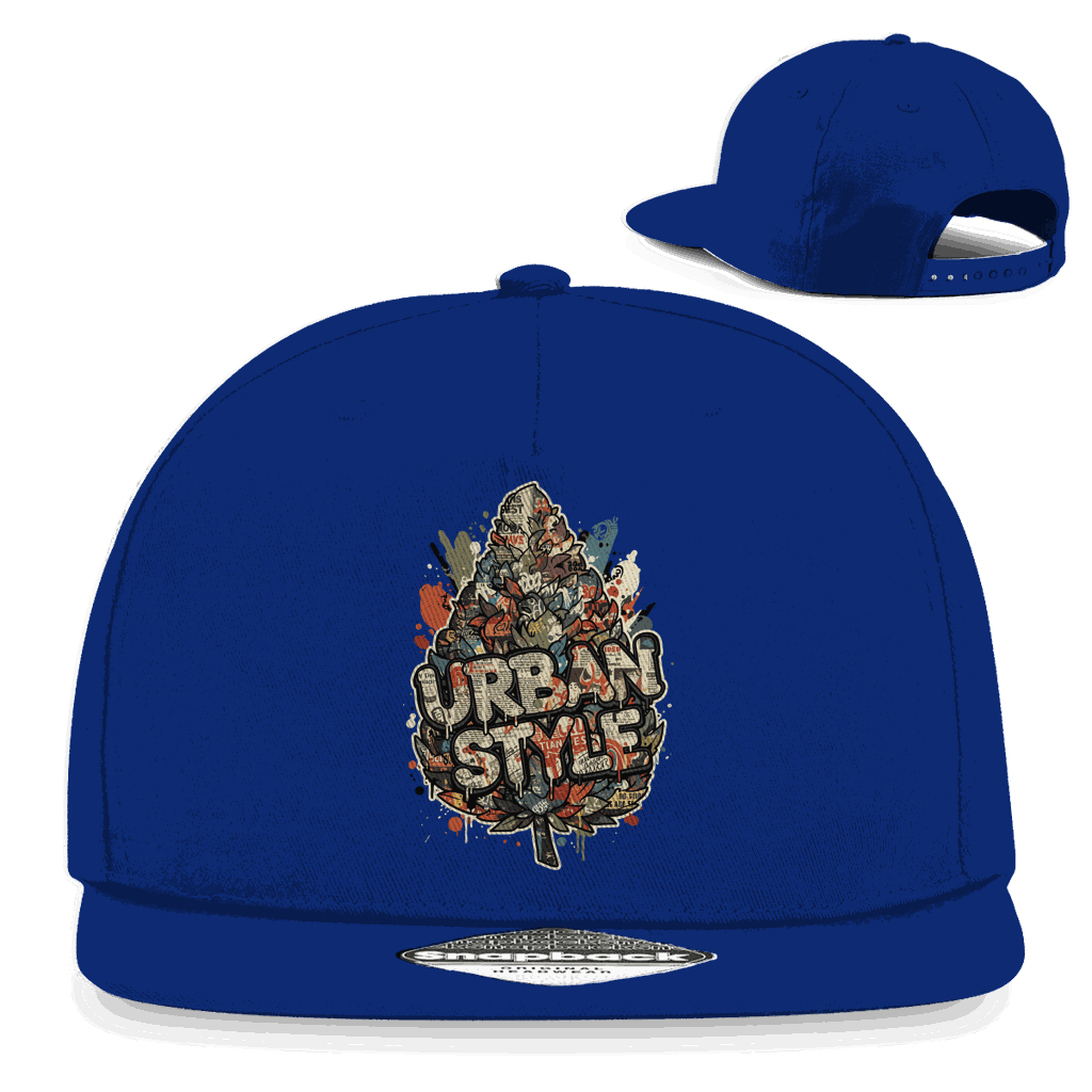 Division420 Snapback Cap urbaner Stil aus Baumwoll-Twill mit flachem Schirm und Retro-Snapbackverschluss