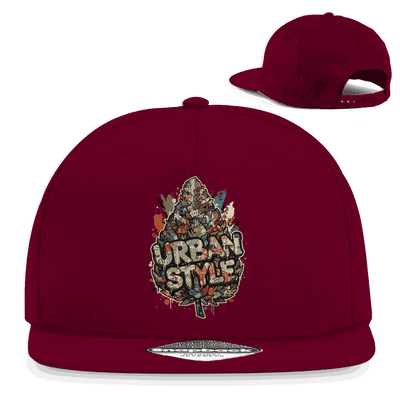 Division420 Snapback Cap aus Baumwoll-Twill im urbanen 5-Panel Design mit flachem Schirm und Snapback-Verschluss