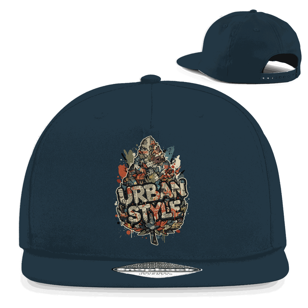 Division420 Snapback Cap mit urbanem 5-Panel Design und flachem Schirm, 100% Baumwoll-Twill, unisex Streetwear Style
