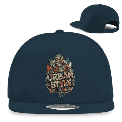 Division420 Snapback Cap mit urbanem 5-Panel Design und flachem Schirm, 100% Baumwoll-Twill, unisex Streetwear Style