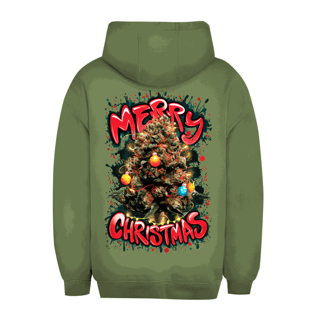 Unisex Oversize Hoodie - Weed Christmas Tree | Division420®