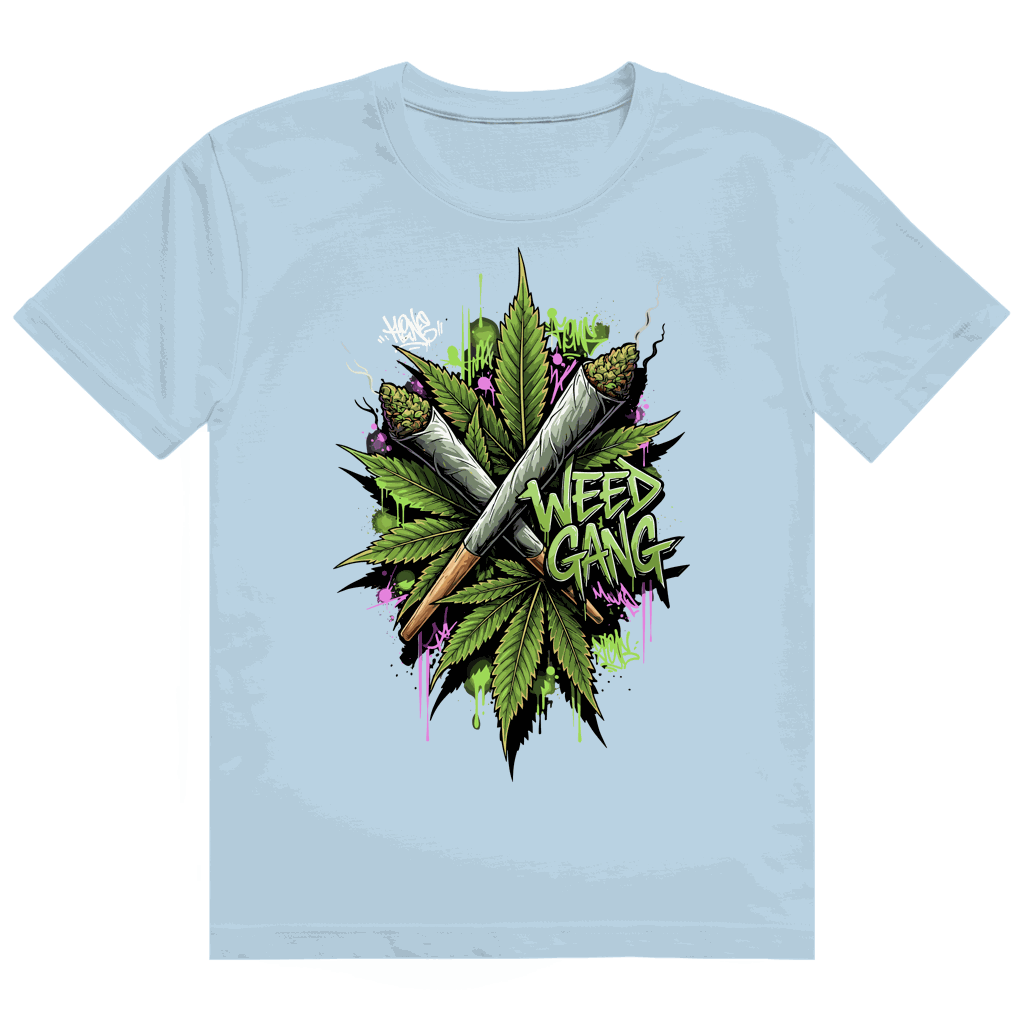 Heavy Cotton T-Shirt Weed Gang von Division420 in hochwertiger Baumwolle mit Streetstyle-Design
