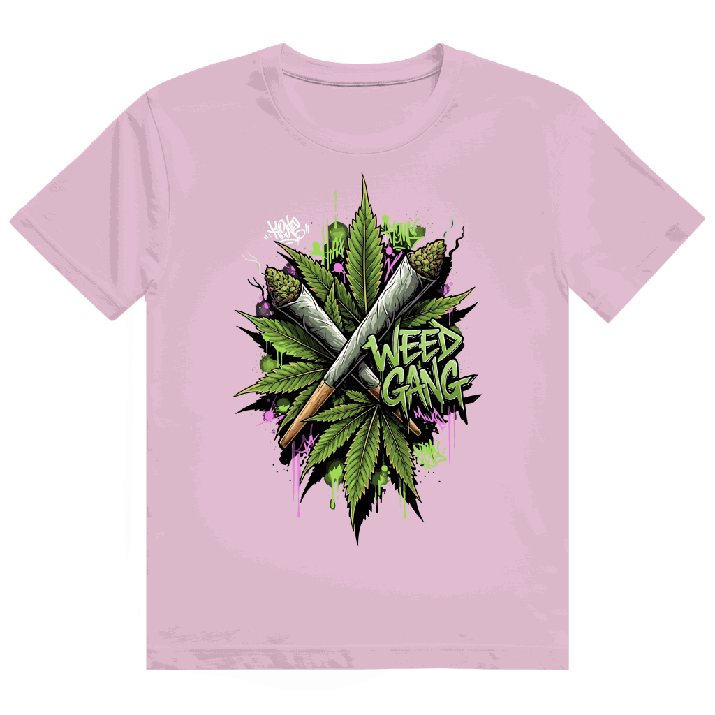 Division420 Heavy Cotton T-Shirt Weed Gang aus 100% Baumwolle mit bequemem Tubular Fit und nachhaltiger Produktion