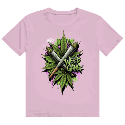 Division420 Heavy Cotton T-Shirt Weed Gang aus 100% Baumwolle mit bequemem Tubular Fit und nachhaltiger Produktion