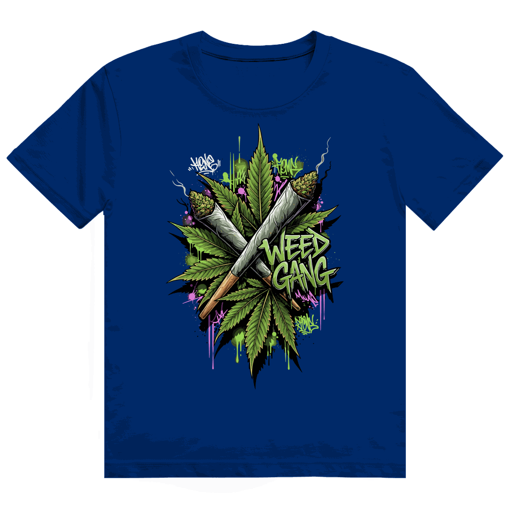Heavy Cotton T-Shirt Weed Gang von Division420 mit hochwertiger Baumwolle und modernem Streetstyle