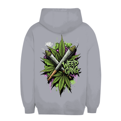 Unisex Oversize Hoodie von Division420 mit Weed Gang Print in entspanntem urbanen Stil