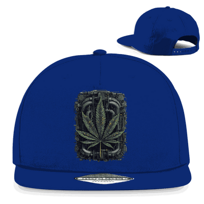 Snapback Rapper Cap - Weed Leaf Cyber Art | Division420®