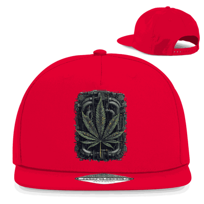 Snapback Rapper Cap - Weed Leaf Cyber Art | Division420®