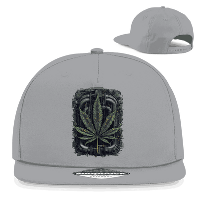 Snapback Rapper Cap - Weed Leaf Cyber Art | Division420®