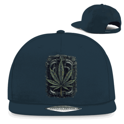 Snapback Rapper Cap - Weed Leaf Cyber Art | Division420®