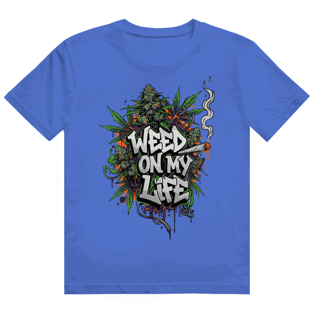 Division420 Heavy Cotton T-Shirt aus nachhaltiger Baumwolle mit Weed-Design und modernem Tubular Fit