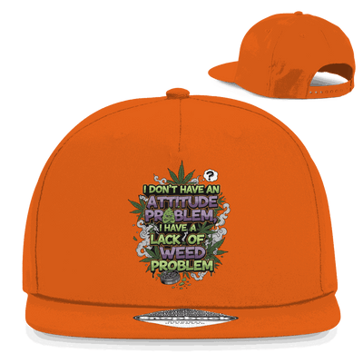 Division420 Snapback Rapper Cap aus Baumwoll-Twill mit Flachschirm und Retro-Snapbackverschluss in urbanem Style