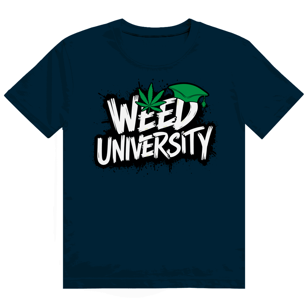 Größentabelle für das Division420 Heavy Cotton T-Shirt Weed University aus nachhaltiger Baumwolle