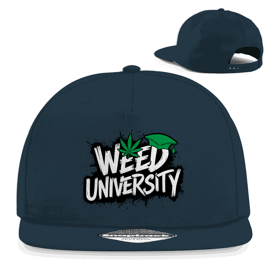 Snapback Rapper Cap aus Baumwoll-Twill mit flachem Schirm und Retro-Snapbackverschluss von Division420