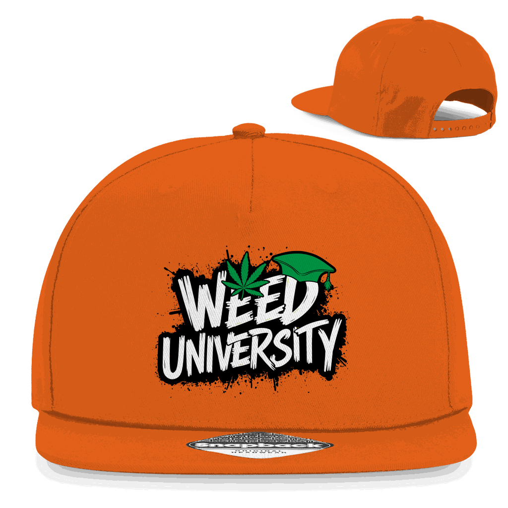 Snapback Rapper Cap aus Baumwoll-Twill mit flachem Schirm und retro Snapback-Verschluss in urbanem Stil