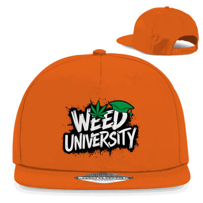 Snapback Rapper Cap aus Baumwoll-Twill mit flachem Schirm und retro Snapback-Verschluss in urbanem Stil