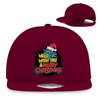 Division420 Snapback Cap Weed wish you aus Baumwoll-Twill mit flachem Schirm und Retro-Snapbackverschluss