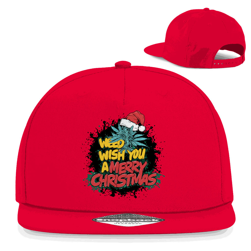 Division420 Snapback Cap mit Weed wish you Motiv in klassischem 5-Panel Design und flachem Schirm