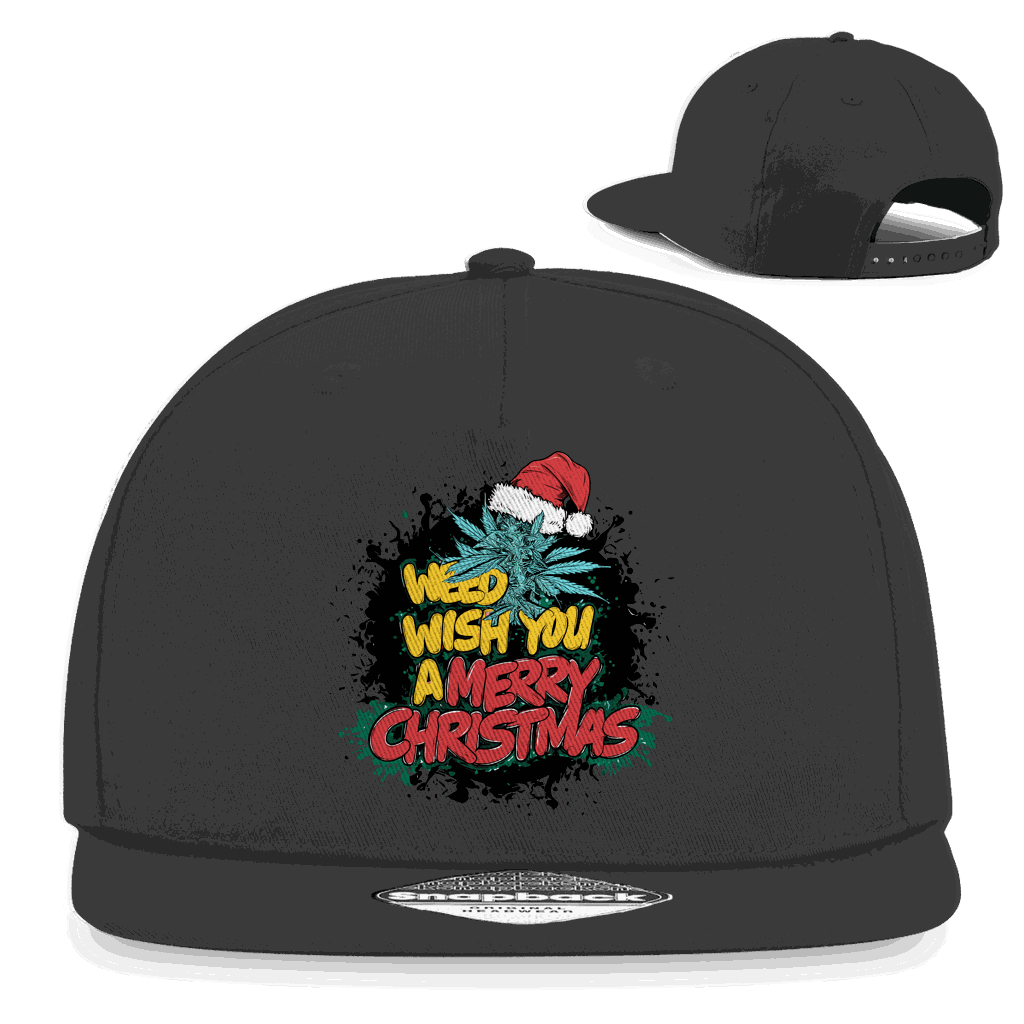 Division420 Snapback Cap Weed wish you aus Baumwoll-Twill mit flachem Schirm und Retro-Snapbackverschluss