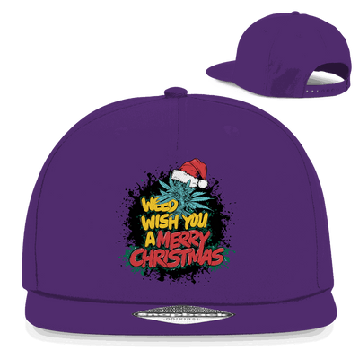 Division420 Snapback Cap Weed wish you aus Baumwoll-Twill mit flachem Schirm und Retro-Snapbackverschluss