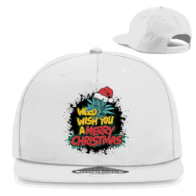 Snapback Cap von Division420 mit Weed Wish You Design, 5-Panel Baumwoll-Twill, flachem Schirm und Retro Snapback-Verschluss