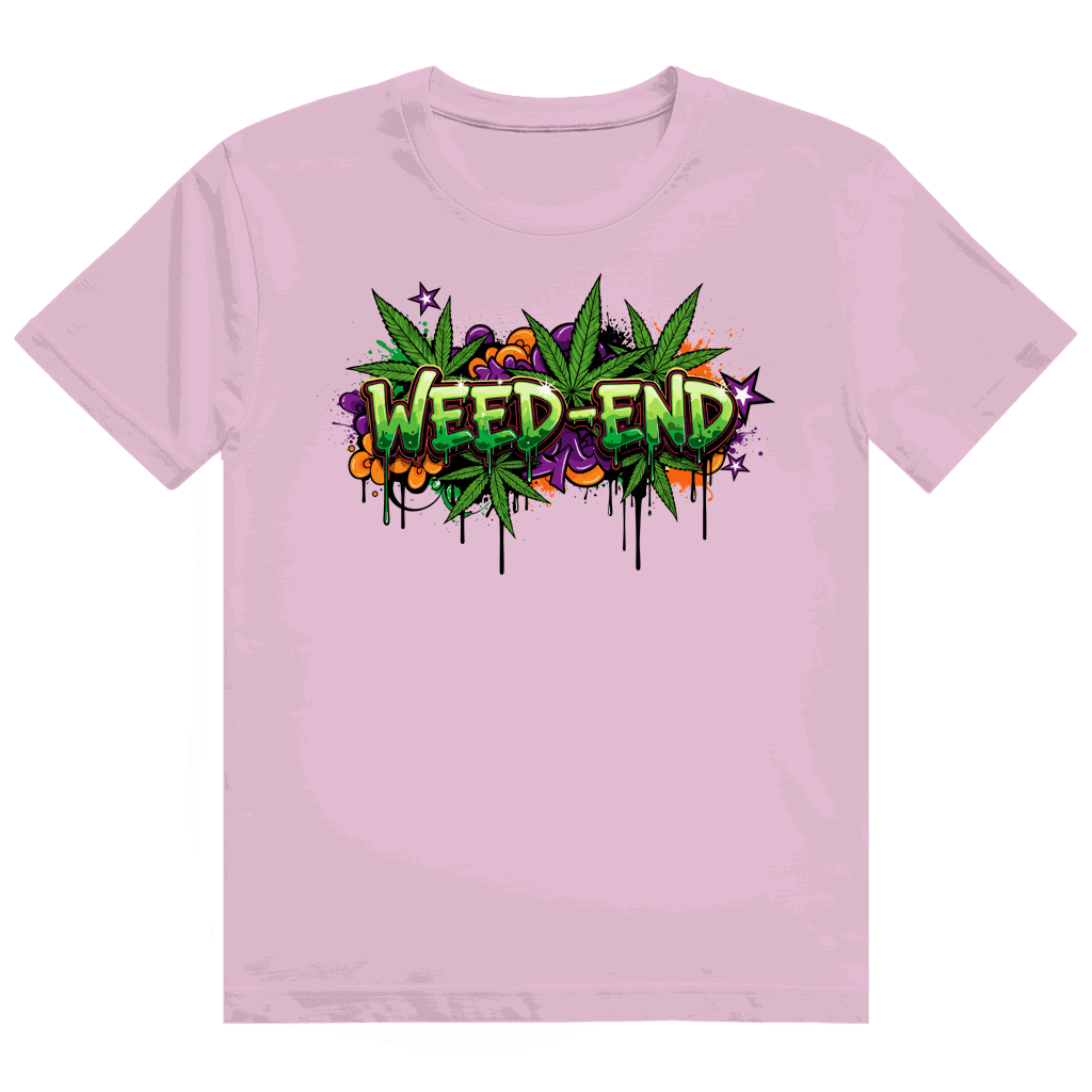 Division420 Heavy Cotton T-Shirt Weed-End aus 100% Baumwolle in modernem Tubular Fit, nachhaltig und bequem