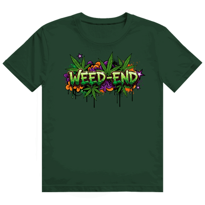 Division420 Heavy Cotton T-Shirt Weed-End aus 100% Baumwolle mit modernem Tubular Fit und nachhaltiger Produktion