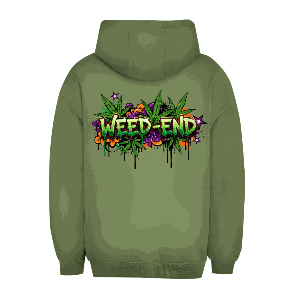 Unisex Oversize Hoodie von Division420 in urbanem Stil mit Kapuze und Kängurutasche